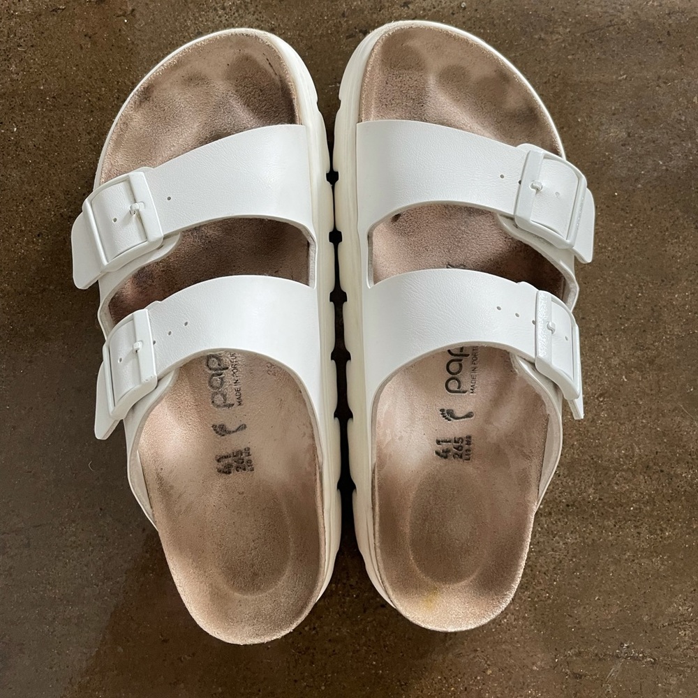 Birkenstock Arizona Chunky Sandals, White, 41